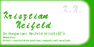 krisztian neifeld business card